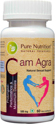 

Pure Nutrition Cam Agra (Prolonged Performance & Maximum Desire)(60 No)