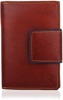 

K London Women Casual, Trendy Brown Genuine Leather Wallet(11 Card Slots), Blue;brown
