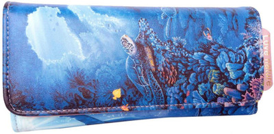 

Exotic Collectionss Girls Blue Artificial Leather Money Clip(10 Card Slots)