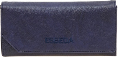 

Esbeda Women Blue Artificial Leather Wallet(4 Card Slots), D-blue