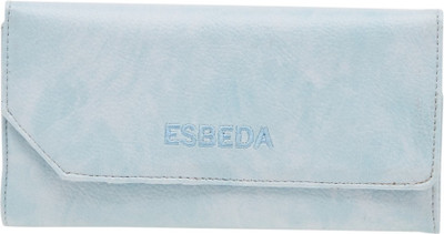 

Esbeda Women Blue Artificial Leather Wallet(4 Card Slots), L-blue