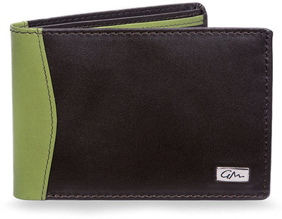 

Gentleman Boys Brown, Green Genuine Leather Wallet(6 Card Slots), Green brown
