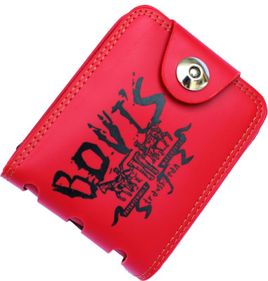 

AVB Men Red Artificial Leather Wallet(10 Card Slots)