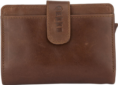 

Gekko Girls Brown Genuine Leather Wallet(5 Card Slots)