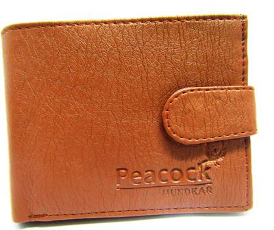 PEACOCK MUNDKAR Men Tan Artificial Leather Wallet(5 Card Slots)