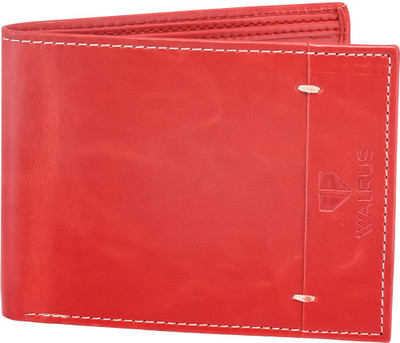 

Walrus Men Red Genuine Leather Wallet(8 Card Slots)
