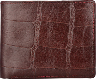 

Exotique Men Brown Genuine Leather Wallet(6 Card Slots)