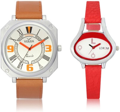 Shivam Retail VL45LR0206 New Latest Collection Leather Band Boys & Girls Combo Watch  - For Men & Women   Watches  (Shivam Retail)