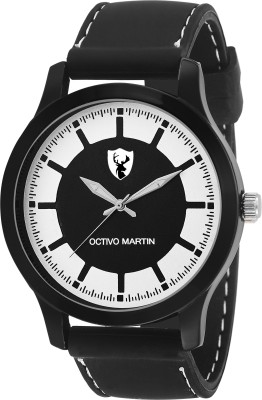 OCTIVO MARTIN OM-LT 1015 WHITE BLACK DIAL Watch  - For Men   Watches  (OCTIVO MARTIN)