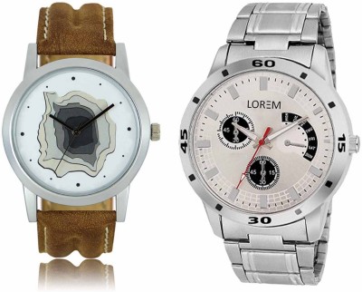LOREM New LR09-101 Exclsive Chronograph Pattern Best Stylish Combo Watch  - For Men & Women   Watches  (LOREM)