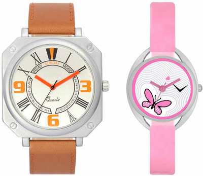 

Volga VL45VT03 Exclusive Leather & Plastic Boys & Girls Combo Watch - For Men & Women
