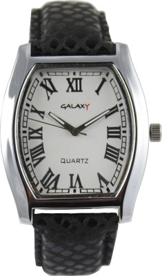 Galaxy GY063WHTBLK Watch  - For Men   Watches  (Galaxy)