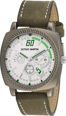 OCTIVO MARTIN OM-LT 1009 White Chronograph Pattern Watch  - For Men   Watches  (OCTIVO MARTIN)