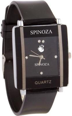 

SPINOZA Black square shape simple and professional women Watch - For Girls