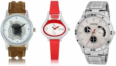 Shivam Retail LR09-101-206 New Latest Collection Metal & Leather Strap Men & Women Combo Watch  - For Boys & Girls   Watches  (Shivam Retail)