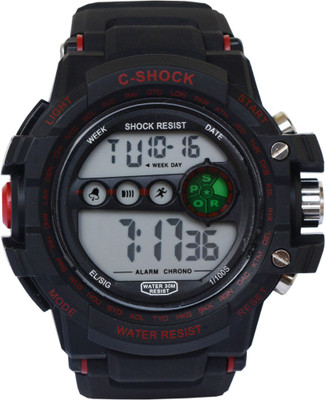 

VITREND C-Shock WR 30 m-Ala ram-Date-Day-Sports-Red - Watch - For Men & Women