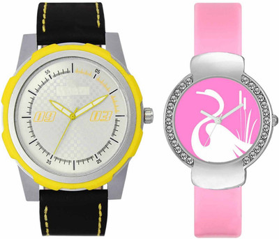 

Volga VL43VT24 Exclusive Leather & Plastic Boys & Girls Combo Watch - For Men & Women