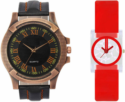 

Volga VL23VT09 Exclusive Leather & Plastic Boys & Girls Combo Watch - For Men & Women