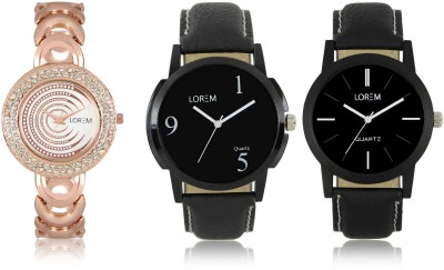 Shivam Retail LR05-06-202 New Latest Collection Metal & Leather Strap Men & Women Combo Watch  - For Boys & Girls   Watches  (Shivam Retail)