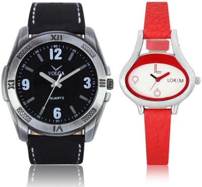 Shivam Retail VL34LR0206 New Latest Collection Leather Band Boys & Girls Combo Watch  - For Men & Women   Watches  (Shivam Retail)