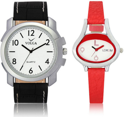 View Shivam Retail VL12LR0206 New Latest Collection Leather Band Boys & Girls Combo Watch  - For Men & Women Wrist Watches Price Online(Shivam Retail)