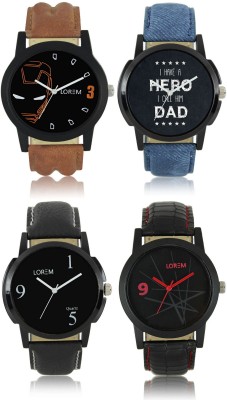 Shivam Retail LR04-06-07-08 New Latest Collection Leather Strap Men Watch  - For Boys   Watches  (Shivam Retail)