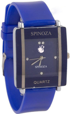 View SPINOZA Blue square shape simple and professional women Watch  - For Girls Wrist Watches Price Online(SPINOZA)