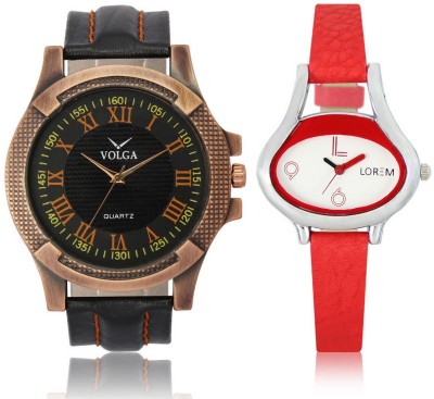 Shivam Retail VL23LR0206 New Latest Collection Leather Strap Boys & Girls Combo Watch  - For Men & Women   Watches  (Shivam Retail)