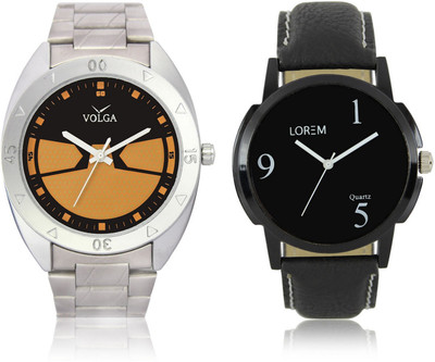 

Volga VL03LR06 Modish Look Best Price Leather & Metal Bracelet Belt Mens Combo Watch - For Boys