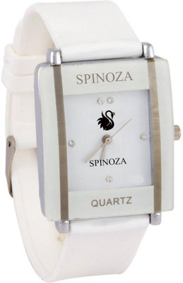 View SPINOZA White square shape simple and professional women Watch  - For Girls Wrist Watches Price Online(SPINOZA)