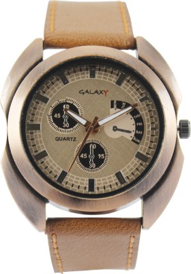Galaxy GY076ORNG Watch  - For Men   Watches  (Galaxy)