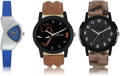 Shivam Retail LR03-04-208 New Latest Collection Leather Band Men & Women Combo Watch  - For Boys & Girls   Watches  (Shivam Retail)