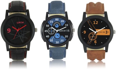 Shivam Retail LR01-02-08 New Latest Collection Leather Band Men Watch  - For Boys   Watches  (Shivam Retail)