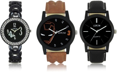 Shivam Retail LR04-05-201 New Latest Collection Metal & Leather Strap Men & Women Combo Watch  - For Boys & Girls   Watches  (Shivam Retail)
