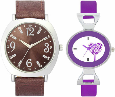 View Volga VL46VT28 Exclusive Leather & Plastic Boys & Girls Combo Watch  - For Men & Women Wrist Watches Price Online(Volga)