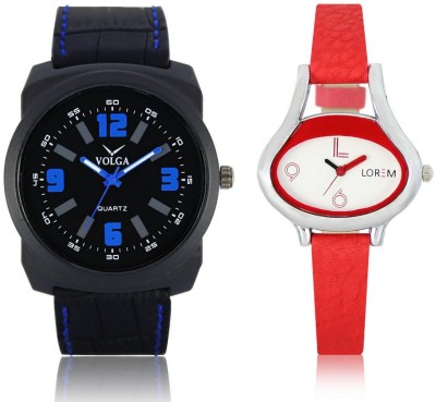 Shivam Retail VL32LR0206 New Latest Collection Leather Strap Boys & Girls Combo Watch  - For Men & Women   Watches  (Shivam Retail)