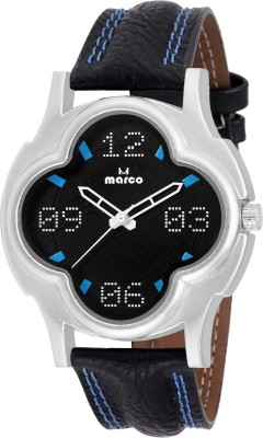 MARCO Elite Mr-Gr-4007-blk-blk Watch  - For Men   Watches  (Marco)