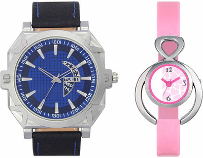 View Volga VL44VT13 Exclusive Leather & Plastic Boys & Girls Combo Watch  - For Men & Women Wrist Watches Price Online(Volga)