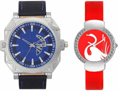 View Volga VL44VT25 Exclusive Leather & Plastic Boys & Girls Combo Watch  - For Men & Women Wrist Watches Price Online(Volga)