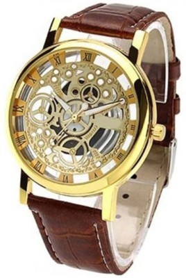 AMSER Transparent Analog Gold Dial Watch  - For Men   Watches  (Amser)