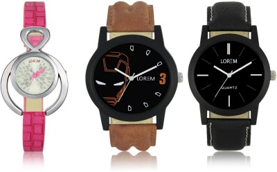 Shivam Retail LR04-05-205 New Latest Collection Leather Strap Men & Women Combo Watch  - For Boys & Girls   Watches  (Shivam Retail)