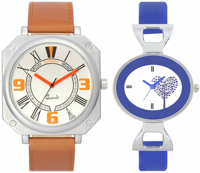 

Volga VL45VT29 Exclusive Leather & Plastic Boys & Girls Combo Watch - For Men & Women
