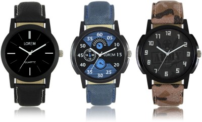 Shivam Retail LR02-03-05 New Latest Collection Leather Band Men Watch  - For Boys   Watches  (Shivam Retail)