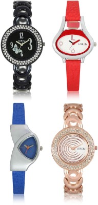 Shivam Retail LR201-202-206-208 New Latest Collection Metal & Leather Strap Women Watch  - For Girls   Watches  (Shivam Retail)