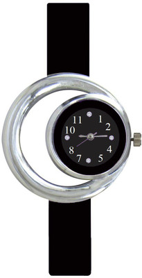 

SPINOZA Black round ring new simple and attractive women Watch - For Girls