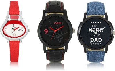 Shivam Retail LR07-08-206 New Latest Collection Leather Band Men & Women Combo Watch  - For Boys & Girls   Watches  (Shivam Retail)