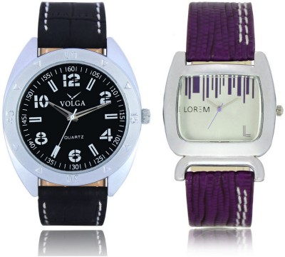 Shivam Retail VL31LR0207 New Latest Collection Leather Strap Boys & Girls Combo Watch  - For Men & Women   Watches  (Shivam Retail)