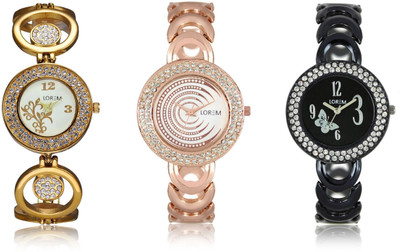 View Shivam Retail LR201-202-204 New Latest Collection Metal Women Watch  - For Girls Wrist Watches Price Online(Shivam Retail)