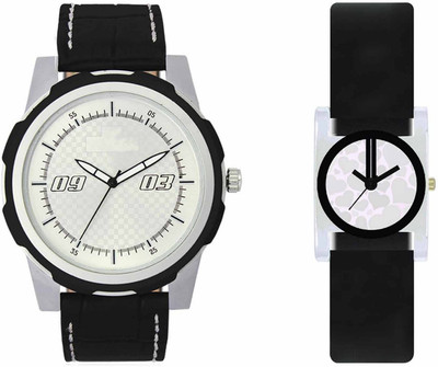 Volga VL40VT06 Exclusive Leather & Plastic Boys & Girls Combo Watch - For Men & Women