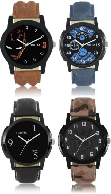 Shivam Retail LR02-03-04-06 New Latest Collection Leather Band Men Watch  - For Boys   Watches  (Shivam Retail)